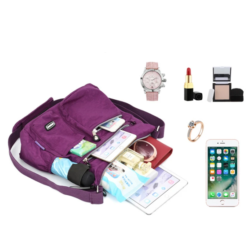 حقيبة كروس نايلون مقاومة للماء للنساء ، حقيبة يد بسيطة ، حقيبة كتف نسائية ، سفر ، سعة كبيرة ، حقيبة رسول ، محفظة ، موضة #5