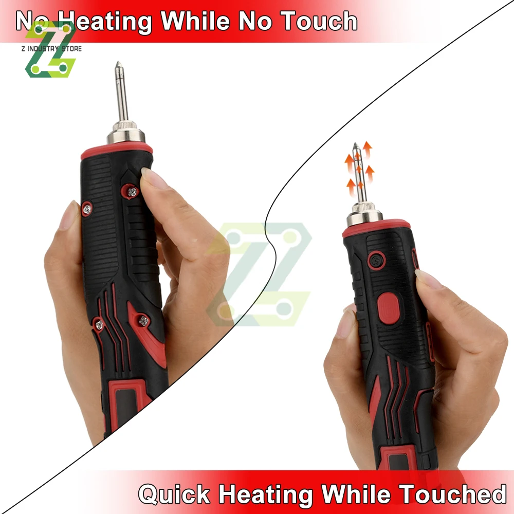 Cordless Electric Soldering Iron Kit 480℃ 1800mAh Rechargeable Soldering Tool Professional Portable Welding Tool