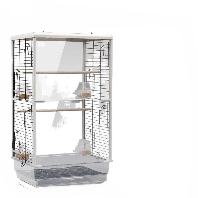 

Parrot, bird cage, large, ornamental, peony, tiger skin, large, acrylic, transparent