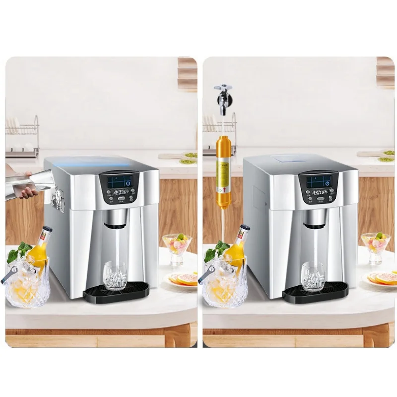 Hot Sale of Ice Machine Home Small Mini Commercial Automatic Multi-functional Drinking Machine Desktop Ice Machine