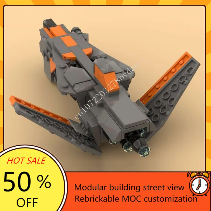 215PCS Fennec Shands "The Outcast" Guerra Spaziale Militare MOC SpaceShip Modello di Battaglia Puzzle Personalizzato FAI DA TE Educazione Assemblaggio Giocattolo Regalo