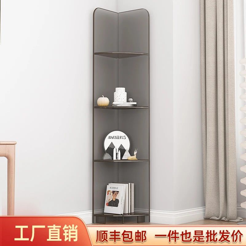 Acrylic living room corner cabinet bathroom rack floor-to-ceiling multi-layer toilet toilet  rack