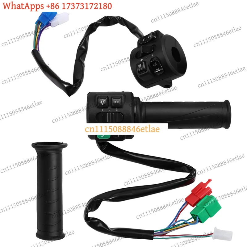 k3 Hall Twist Throttle 48V-72V 3-Speed Parking Reverse Comb Function Electric Motorcycle Scooter