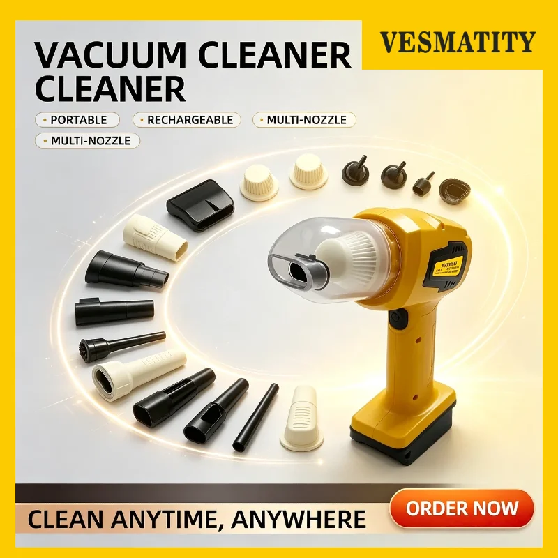Handheld Car Vacuum Cleaner 10Kpa Suction Power Cordless Dust Collector Blower Power Tool for Dewalt 18V Battery Pro Max