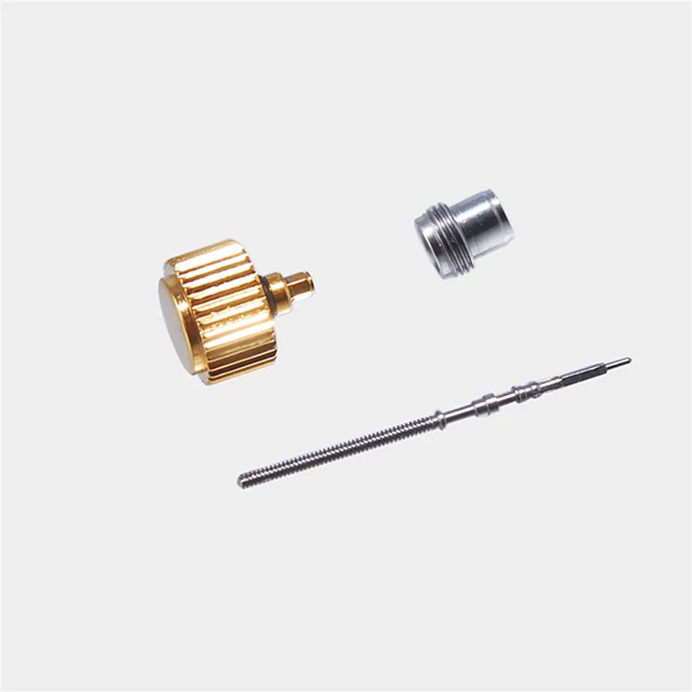 Watch Crown for NH35 NH36 Movement Repair Part Screw-in Gold/Silver/Black Watch Crowns Winding Stem Accessories