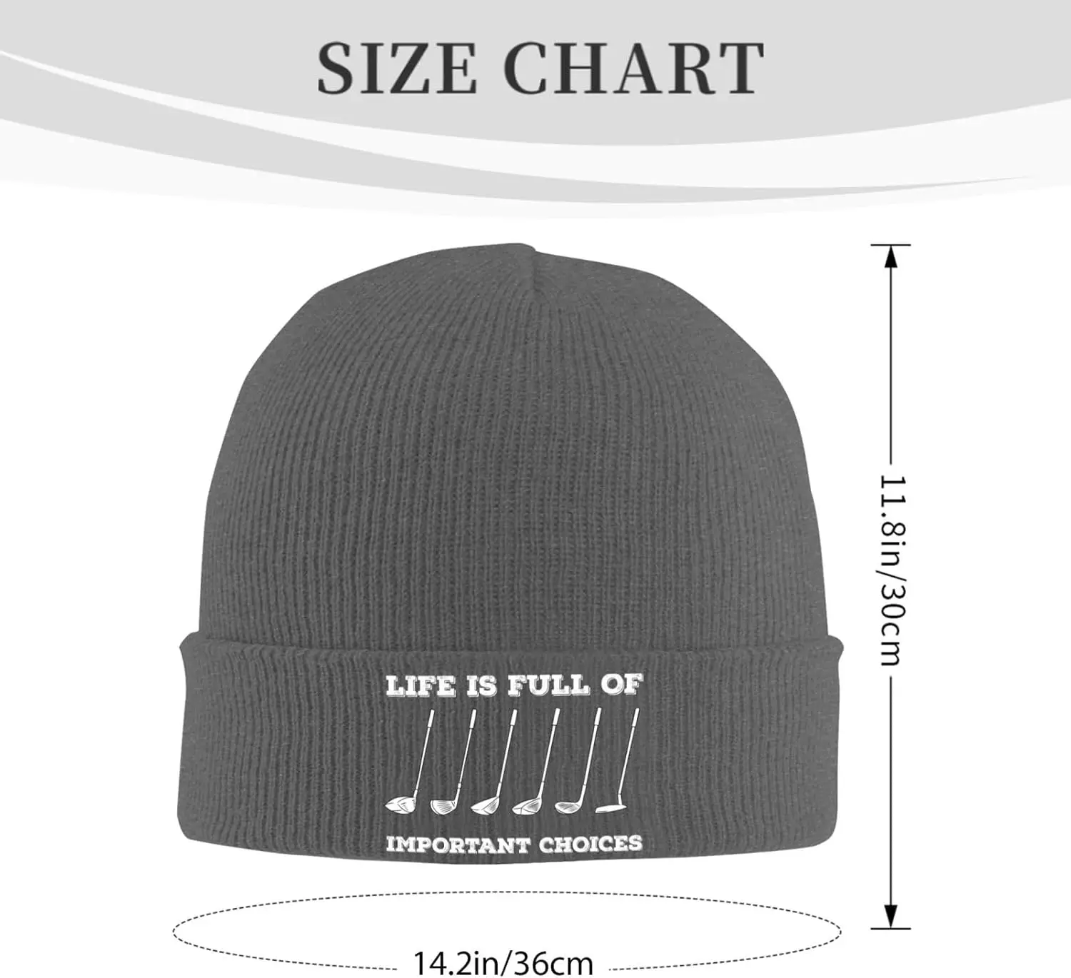 Life is Full of Important Choices Beanie for Men Women Winter Soft Warm Knit Cuffed Hats Skull Cap