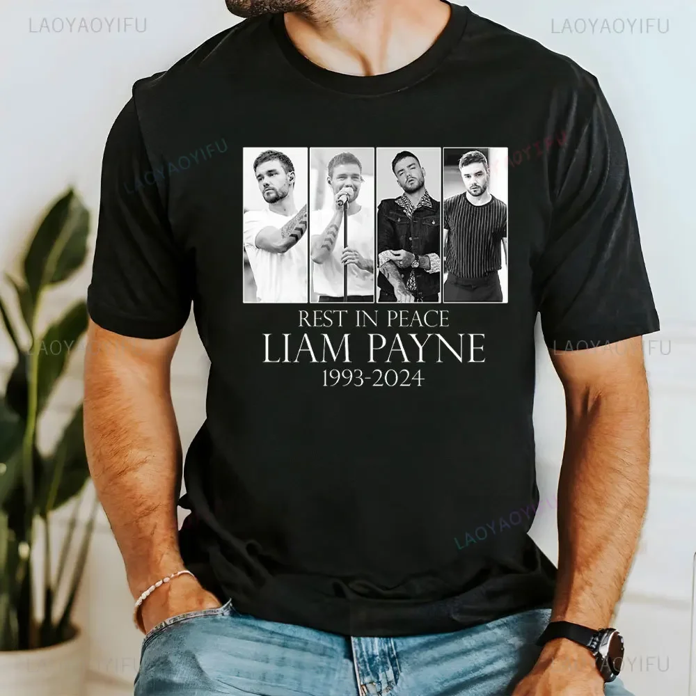 Liam Payne 1993-2024 Memorial Man T-Shirt 1993-2024 T Shirt Cotton Graphic Tee Shirts Tops Clothing