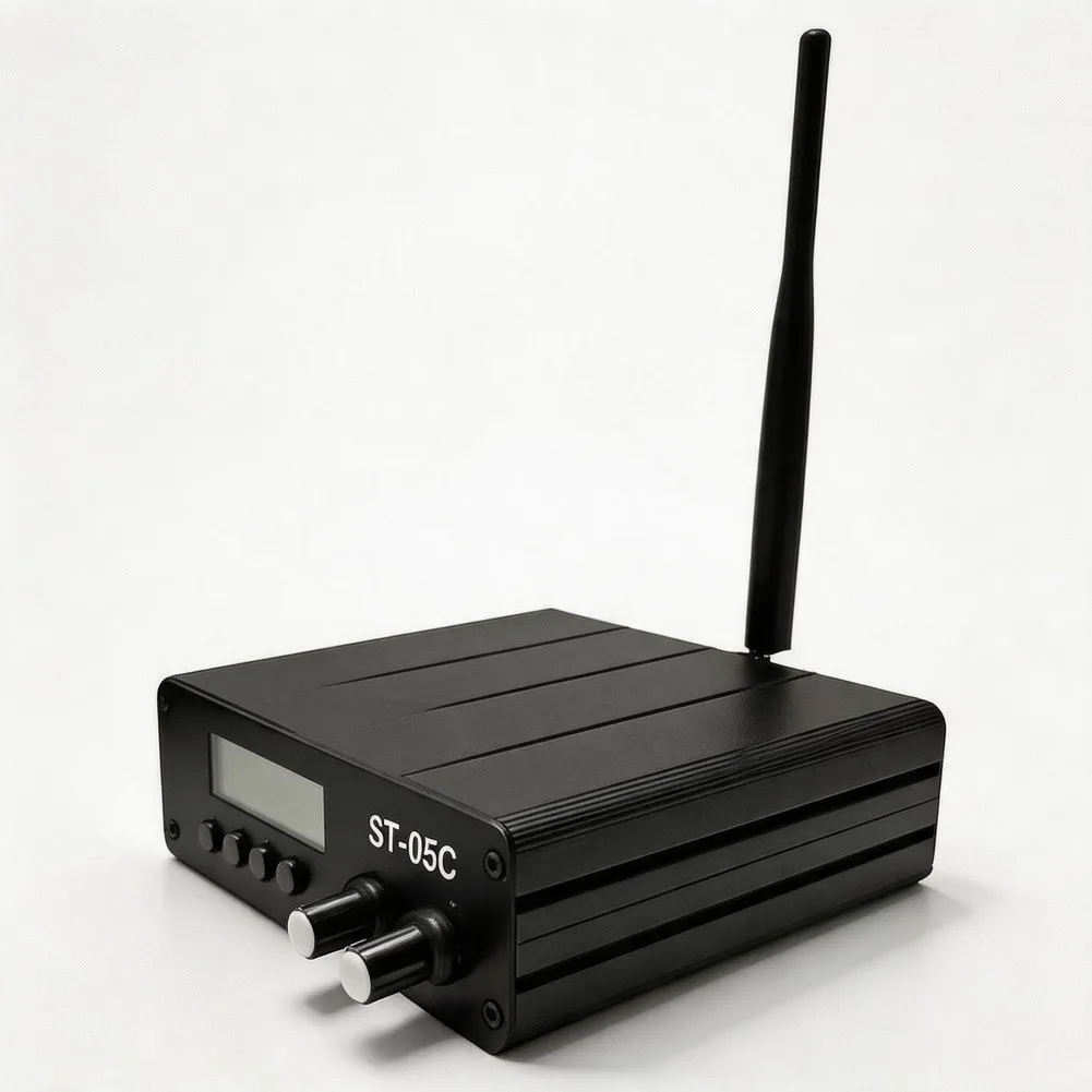 For Outdoor Events FM Tuner Wireless Audio Broadcaster 20mW And 200mW Output BNC for antenna Interface Aluminum Alloy Body