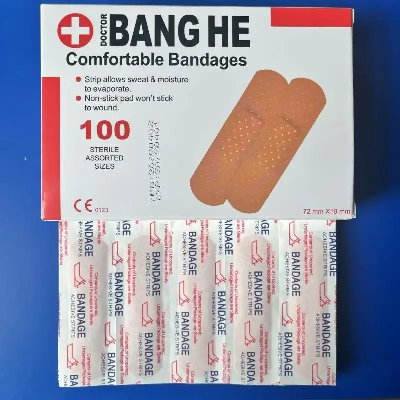 50/100 Stück Atmungsaktive Pflaster Wasserdichte Bandagen Erste-Hilfe-Wundverband Wundpflaster Notfall-Sets Pflaster – Detail 2