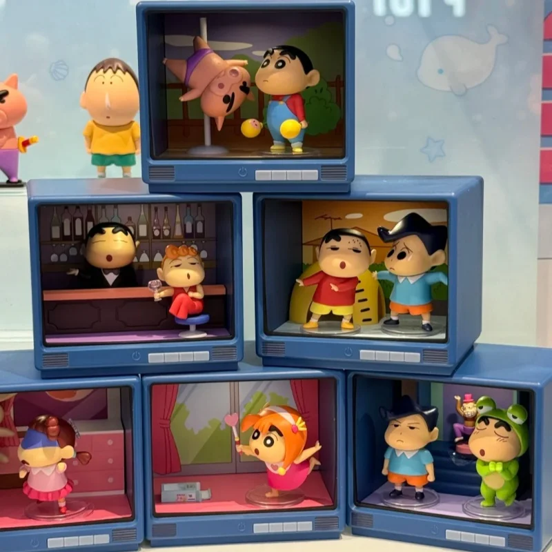 

Genuine 52toys Crayon Shin-Chan Retro Tv Series Blind Box Trendy Figure Decoration Model Toy Cute Birthday Gifts