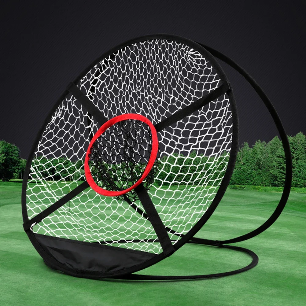 Golfing Practice Net Foldable Golf Swing Trainer Portable Pop Up Golf Nets for Indoor Outdoor Training