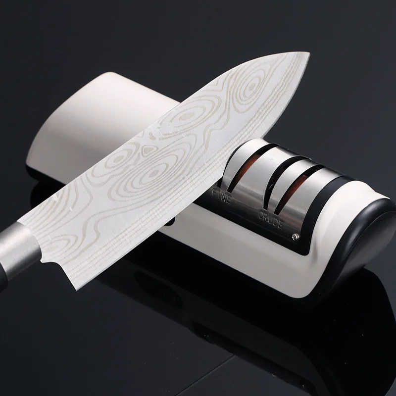 

Electric Knife Sharpener Multifunctional Automatic Professional Small Knife Sharpener Kitchen Quick Sharpening Non-slip Tools