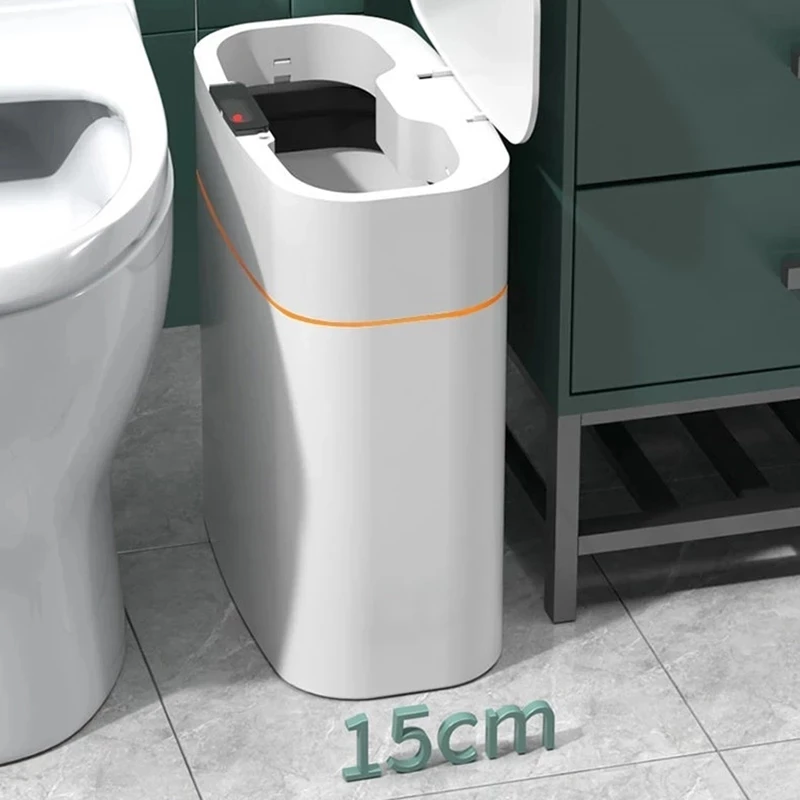 13/16L Smart Sensor Trash Can Electric Automatic Trash Can USB Waterproof Sensor Trash Can Smart Home