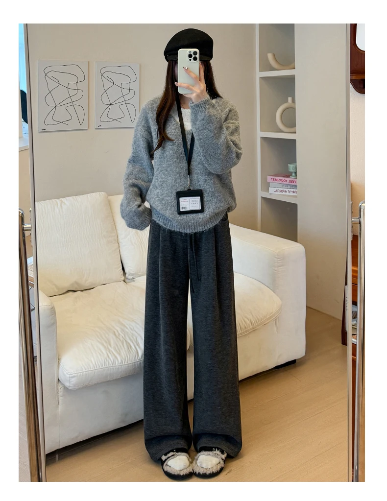 Pantalones de pierna ancha para mujer elásticos de verano Tie-Dye en capas Resort Split Amekaji Boho Wave bambú-algodón de secado rápido moteado