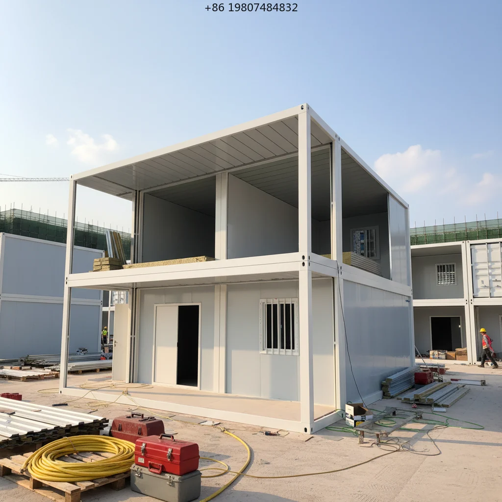 Modular Tiny House Container for Aliexpress, Detachable Bedroom & Office, Security Check Cabin, Easy to Transport