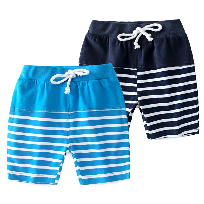 

Striped Summer Boys Shorts Toddler Kids Active Knee Length Pants Cotton Summer Children's Clothes