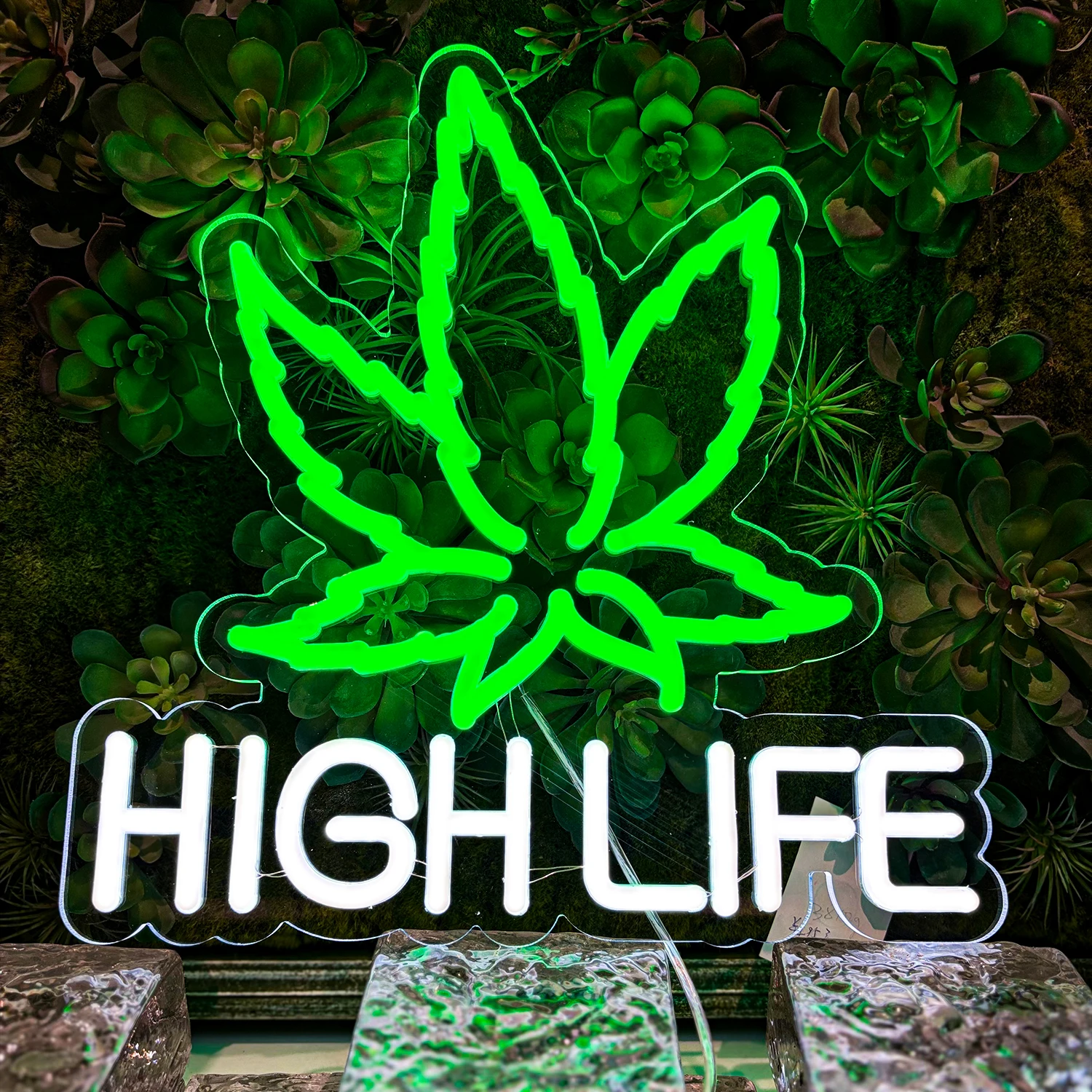 

High Life Neon Sign Custom LED Neon Flower Neon Light Party BAR Light art Cave insegne al Neon Decor Home Room Shop decorazione