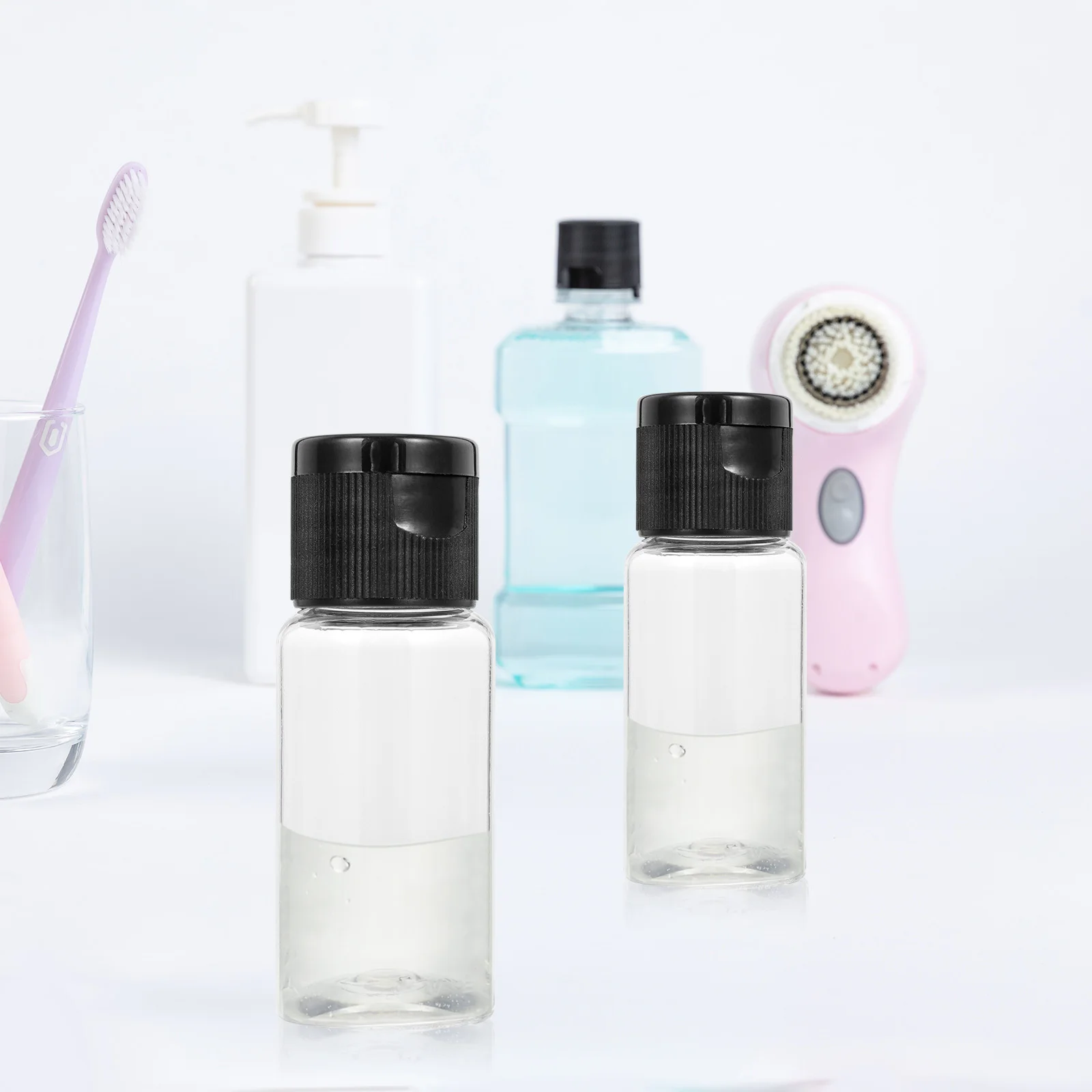 

12Pcs Refillable Travel Bottles 15ml Leak Proof Empty Bottles for Lotion Shampoo Shower Gel Container Portable Makeup