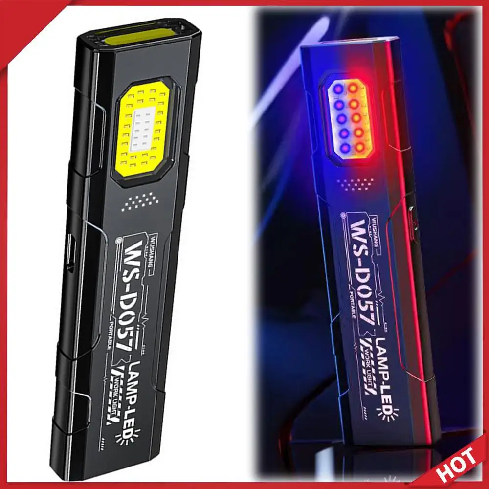 COB مصباح ليد جيب 550 لومينز ضوء العمل مع قاعدة مغناطيسية ومشبك جيب مصباح يدوي لإصلاح السيارات/التخييم/الطوارئ #1