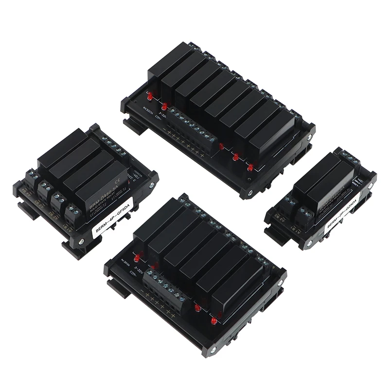 2 4 6 8 chanel Solid State Relay Module DA Solid State Notouchpoint Relay Module DC Control AC SSR Rail Type2/4/6/8-way 5V relay