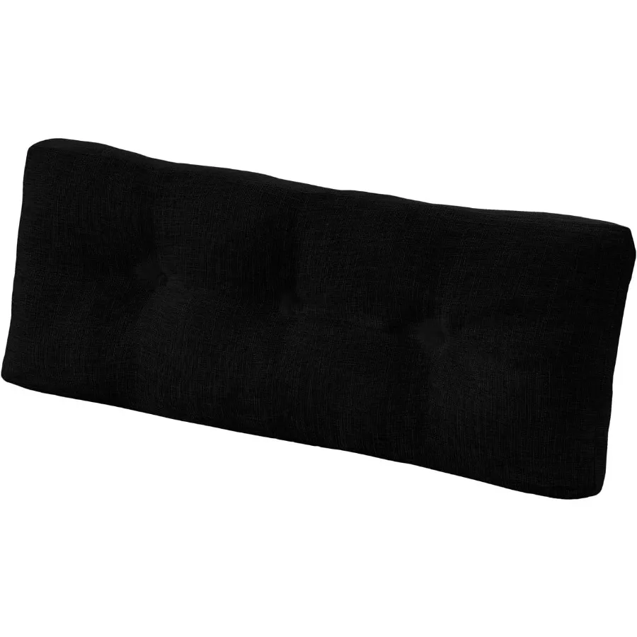 

Indoor Bench Cushion for Indoor Furniture NonSlip Tufted Overstuffed Textured Foam Bench Seat Cushion 1 Pack 36" X 14" X 4" Bla