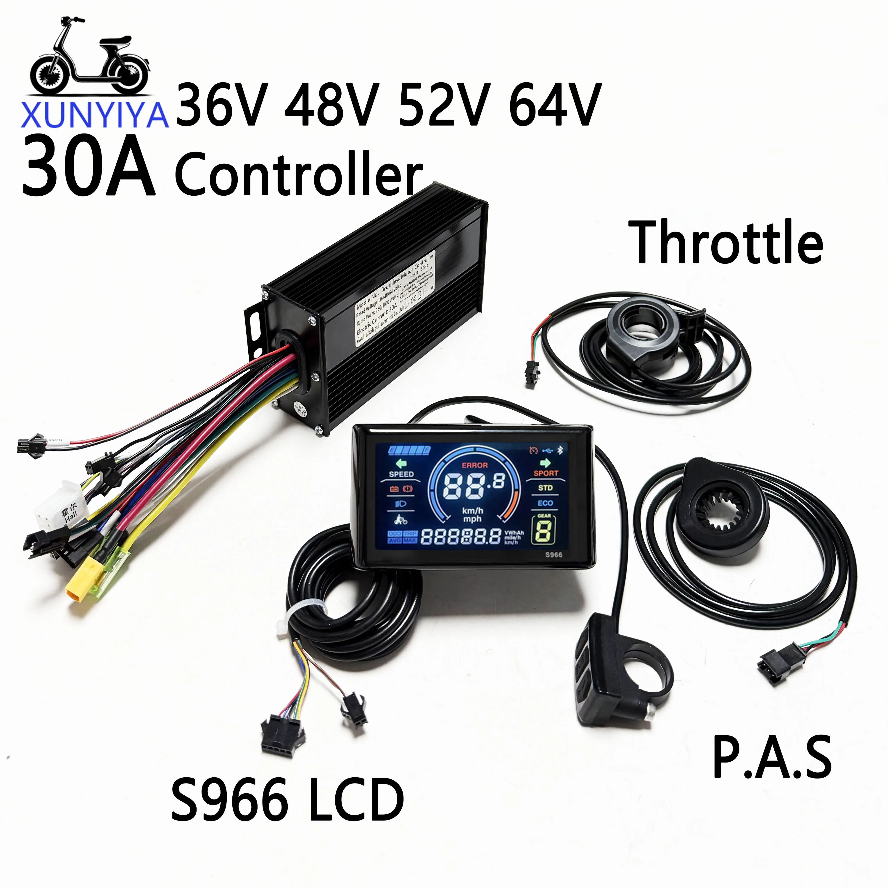 controleur-a-onde-sinusoidale-30a-36v-48v-52v-64v-750w-1000w-avec-Ecran-lcd-couleur-s966-kit-accelerateur-pas-pour-reparation-de-velos-Electriques-uart-n°2