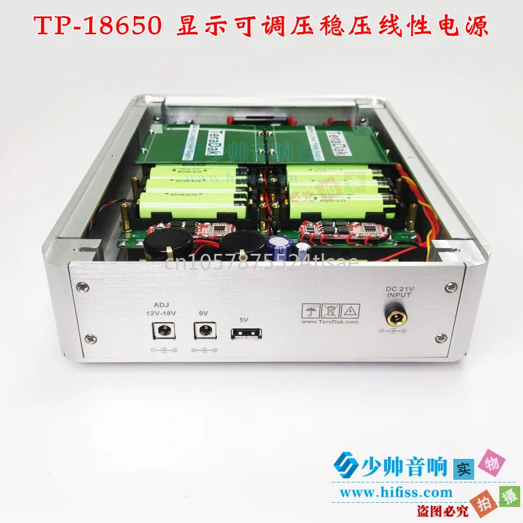 18650 Low Noise Linear Power Supply Adjustable Voltage USB Digital Interface 20400Mah Large Capacity