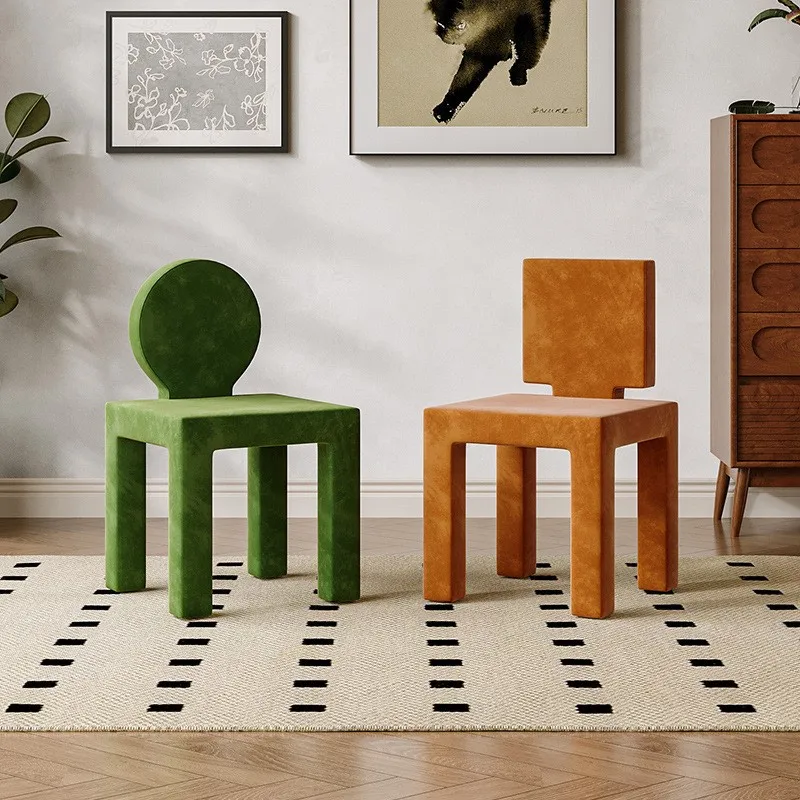Diseño de forma de estilo Simple italiano se puede utilizar en la sala de estar, taburete de comedor, silla de vestidor de dormitorio o silla de ocio para el hogar