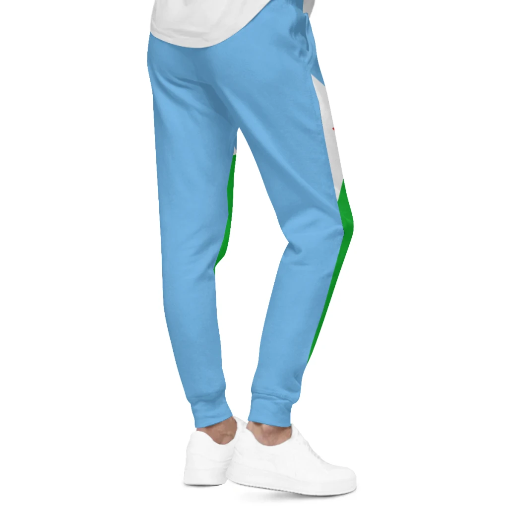 Mens Sweatpants Djibouti Flag Pants with Pockets Joggers Soccer Football Multifunction Sports Sweat With Drawstring - Image 4