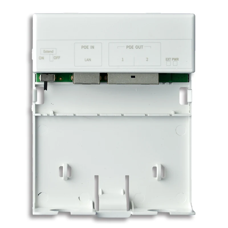Outdoor PoE Repeater 100Mbps 2 Port 48V PoE 1 in 2 Out PoE Extender Supports 250M Ultra-long Distance Function
