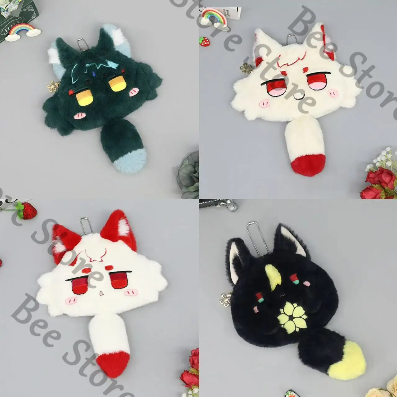 

Genshin Impact Theme role Game ambitus Kaedehara Kazuha quadratic element plush keychain colleagues coin purse Stuffed toys