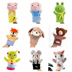 Animal Hand Finger Puppet Plushed Doll Educational Toys Bear Shark Simulator Soft Stuffed Toys Dinosaur Panda Anime Doll Game