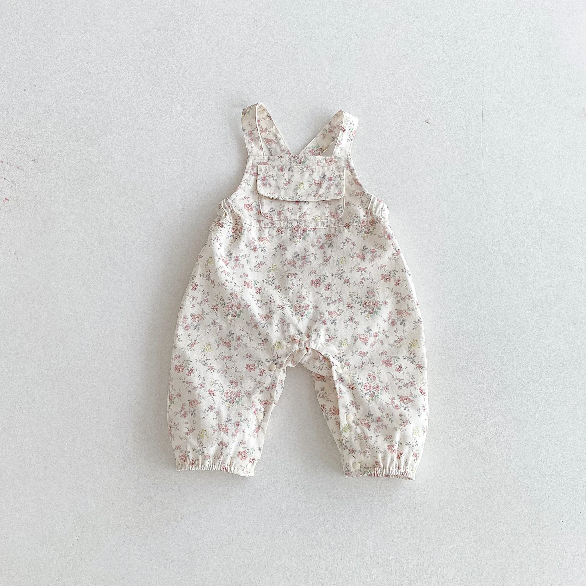 Autumn Newborn Overalls, Full-Printed Large Pocket Overalls, Sweet and Cute Pants, Outdoor Overalls