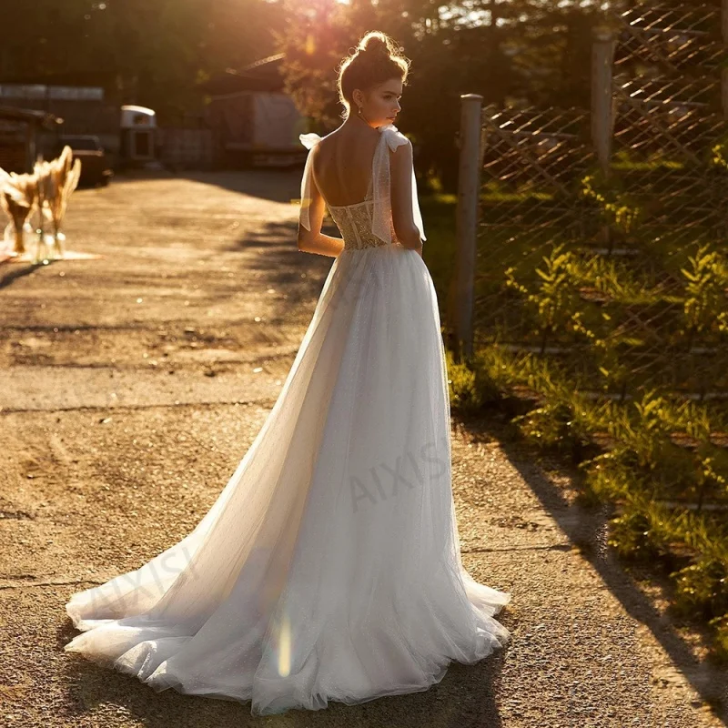 Trouwstrik Italiaanse Fijne Lint Punt Tule Door Bruidsfeest Formele Jurk Met Hoge Kwaliteit Lovertjes Applique