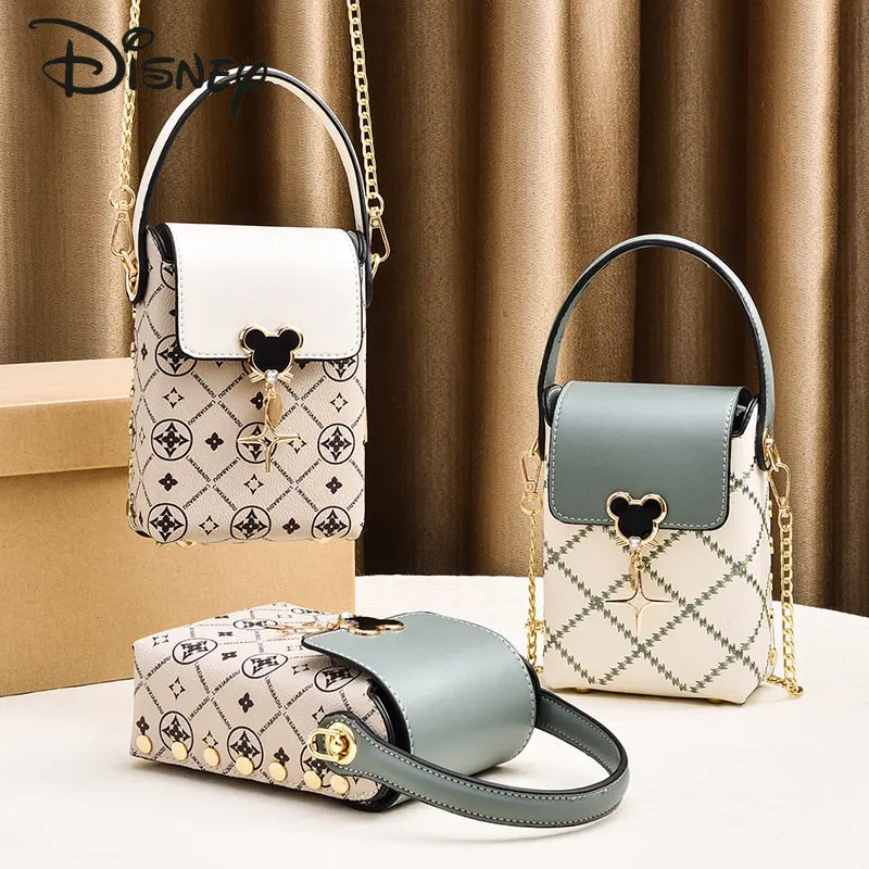 Disney Mickey New Women's Chain Bag Fashion High Quality Women's Crossbody Bag Cartoon Casual Versatile Women's Handbag