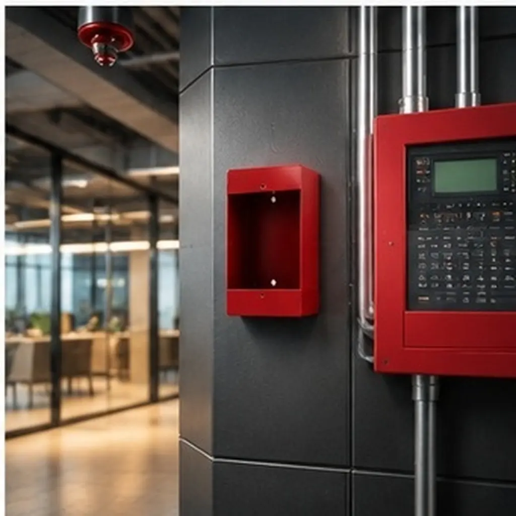 Emergency Alarm Button Box Fire Call Point Bottom Case Metal Manual Call Point Case Wear Resistant Easy Installation for Office