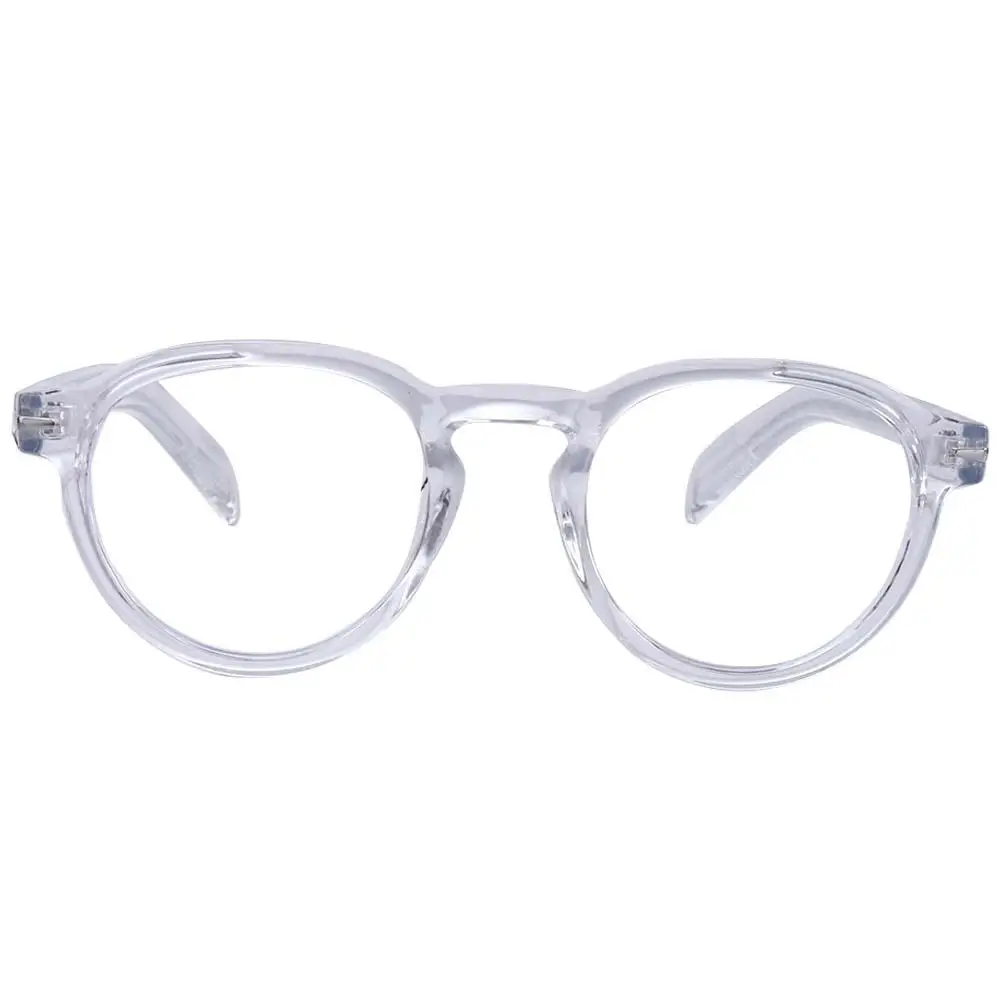 Gafas de lectura transparentes para hombre, lentes de acrílico de estilo coreano, accesorios geométricos, 1 par