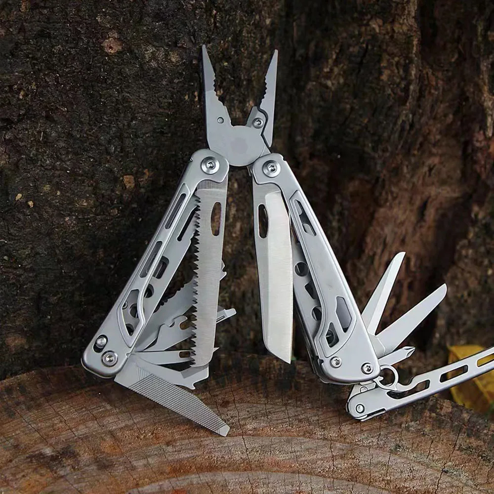 Caressolove Outdoor Multitool Folding Knife Multifunctional Pliers Scissor Cutters EDC Survival Gear Gadgets Diy Multi Tools