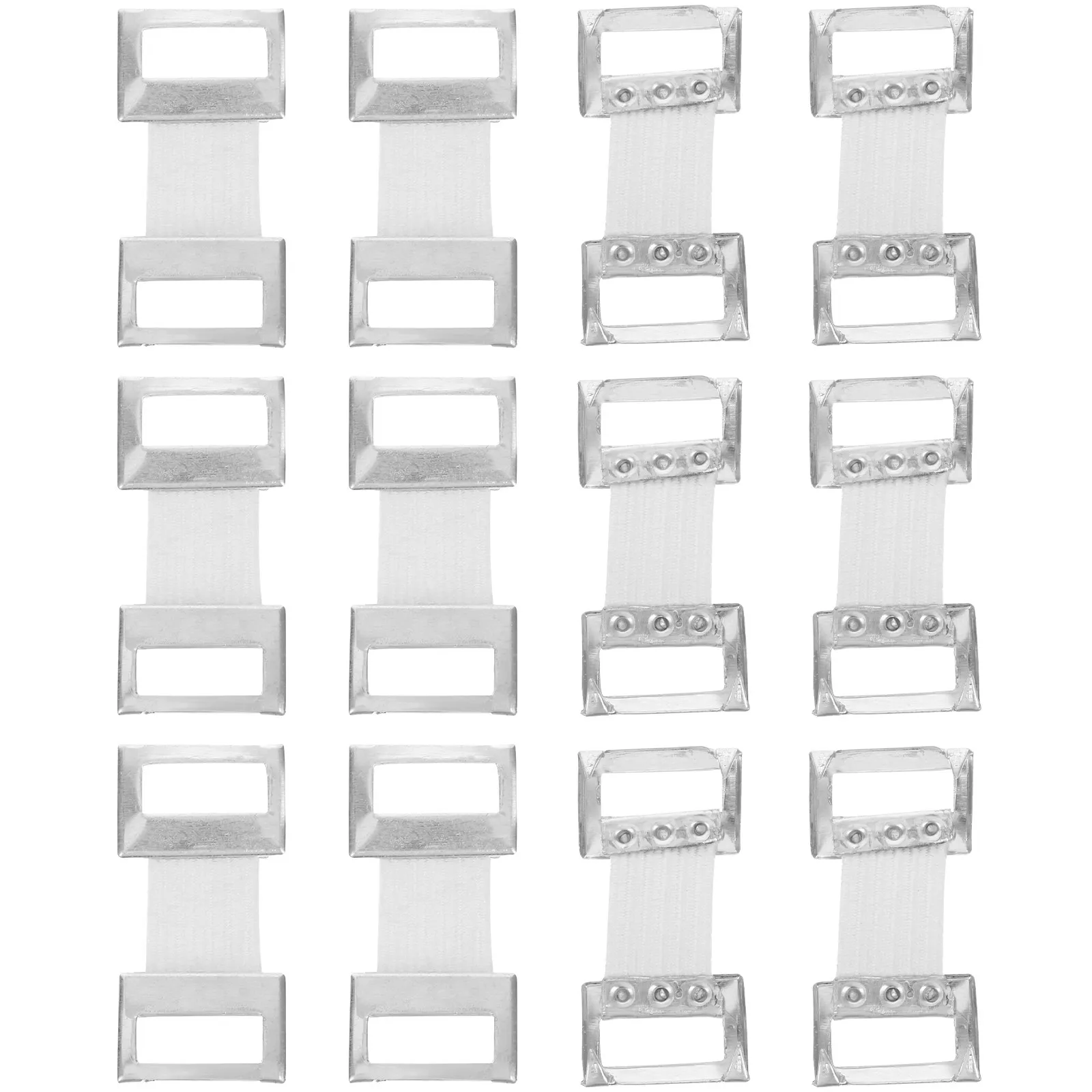 50pcs Aluminum-Core Bandage Clips for Elastic Wrap – Secure Polyester Shell Buckle Clamps for Sports & First Aid
