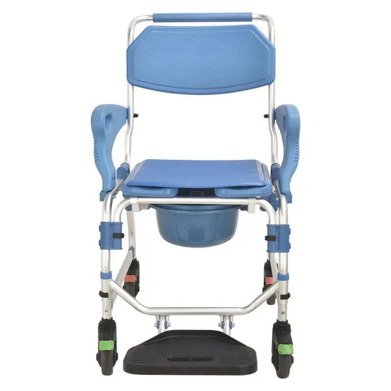 Transfer Bedside Commode Chair Bathroom Toilet Commode Wheel Chair  Elder for Disable