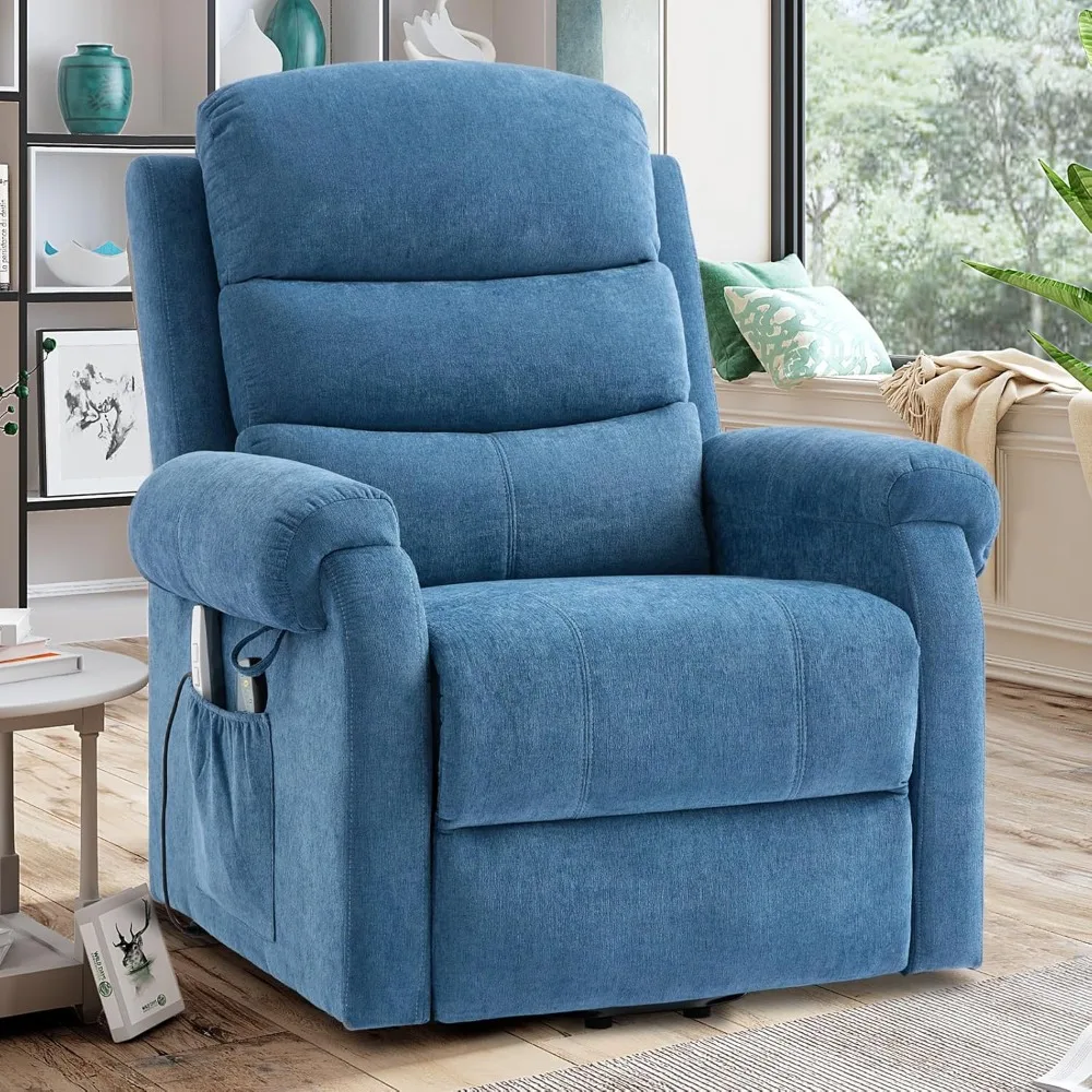 

Power Lift Recliner Chair for Elderly,with Massage and Heat, Reclining Sofa for Living Room, Linen Electric Chair