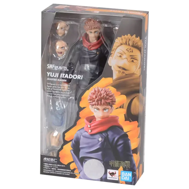 Bandai S.H.F jujutsu kaisen Itadori Yuji Original Genuine Anime Action Figure Model Kit SHF Collection Doll PVC Boys Toys Gifts