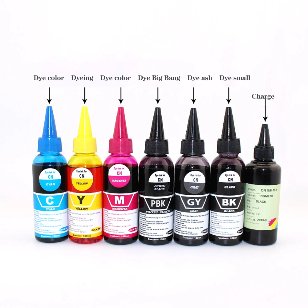 100ml Universal Refill Ink Kit For Inkjet Cartridge Printer Ink 880 Replenishing Dye Ink Compatible With Hp/Canon/Brother/Epson