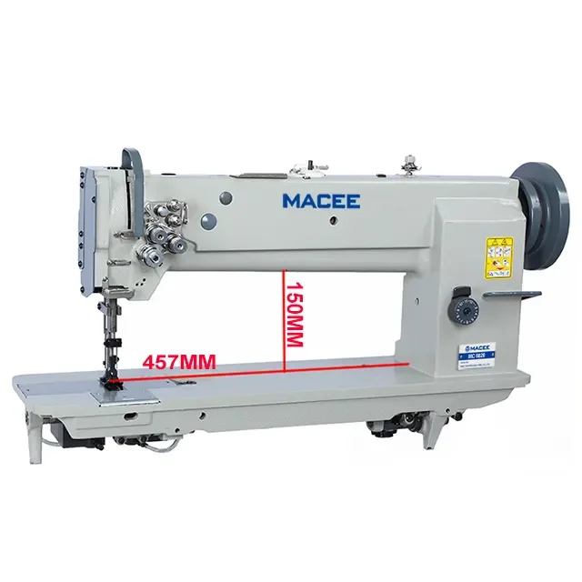 

MC 6620 457MM Long Arm Compound Feed Flat Bed Double Needle Lockstitch Sewing Machine For Heavy Duty