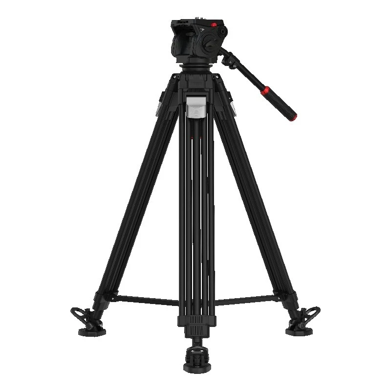 Professional Photographic Equipment Golden Joy One-touch Lift Broadcast CCTV Heavy Duty Camera Tripod with Fluid Head