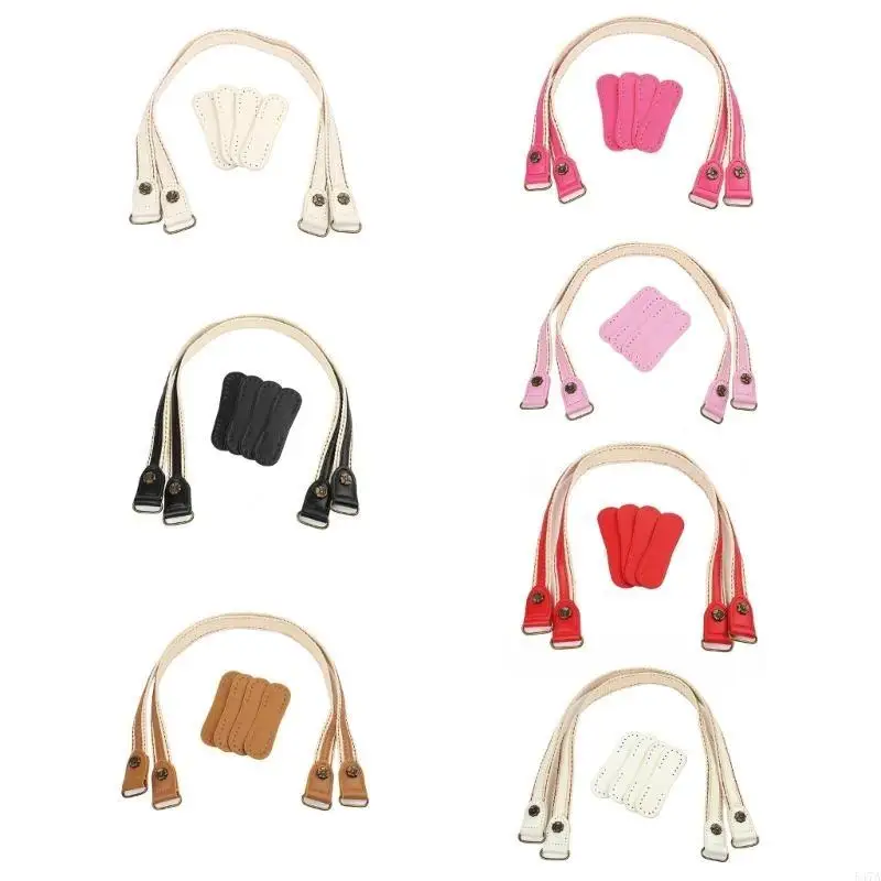 

1Pair PU Leather Bag Handles Soft and Comfortable Bag Strap Replacement Accesories for Sew on Bag and Handbags 547A