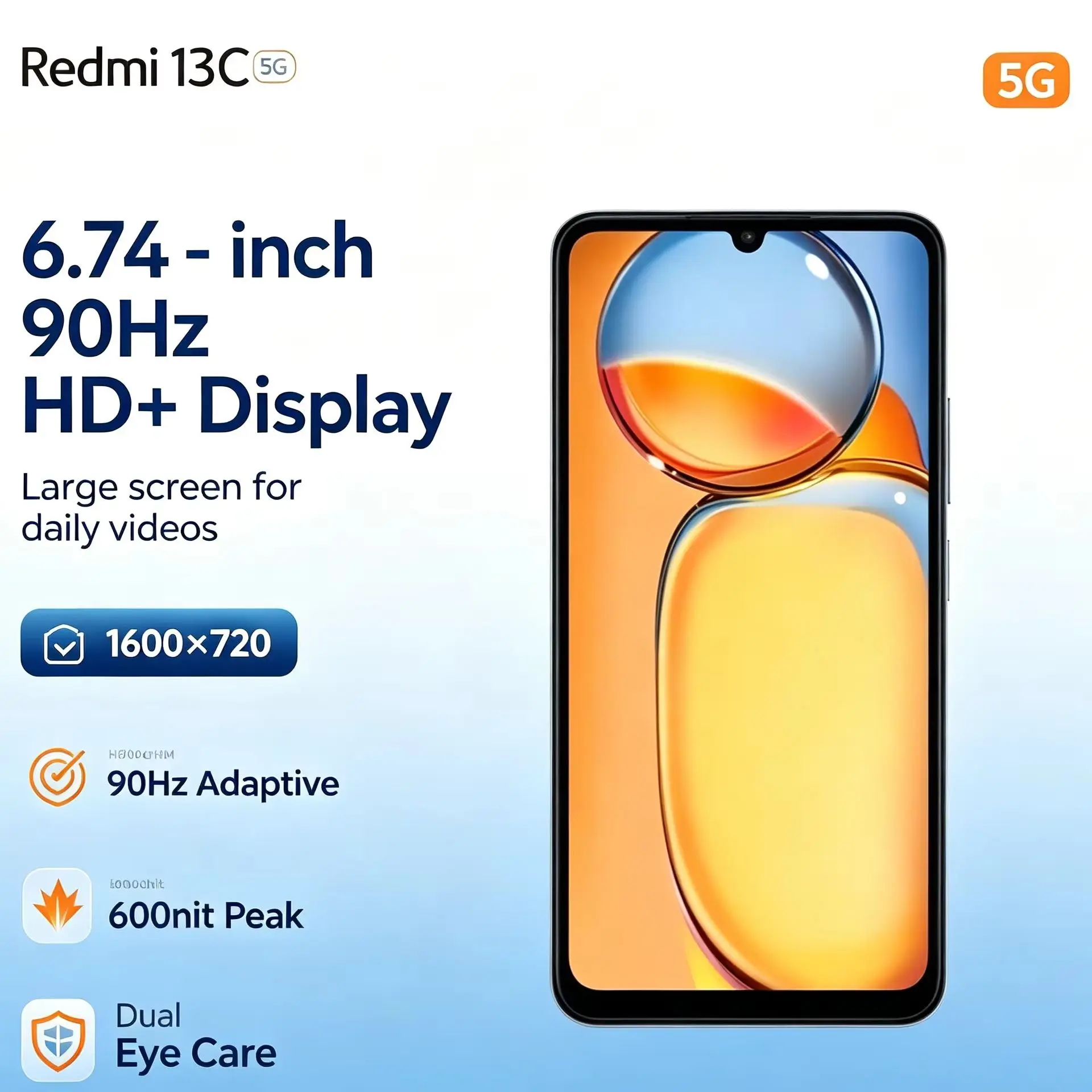 2026 New Redmi 13C Official Authentic Model 8+256GB Redmi Series Mobile Phone Powerful Performance Large Storage for Unmatched