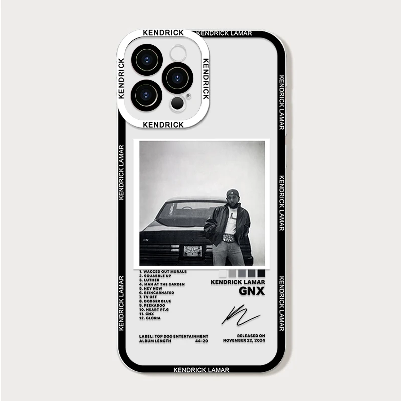 Kendrick Lamar Minimalist Poster Phone Case for Samsung Galaxy S25 S24 S23 S22 Plus S21 S20 FE Note 20 Ultra Covers Clear Fundas