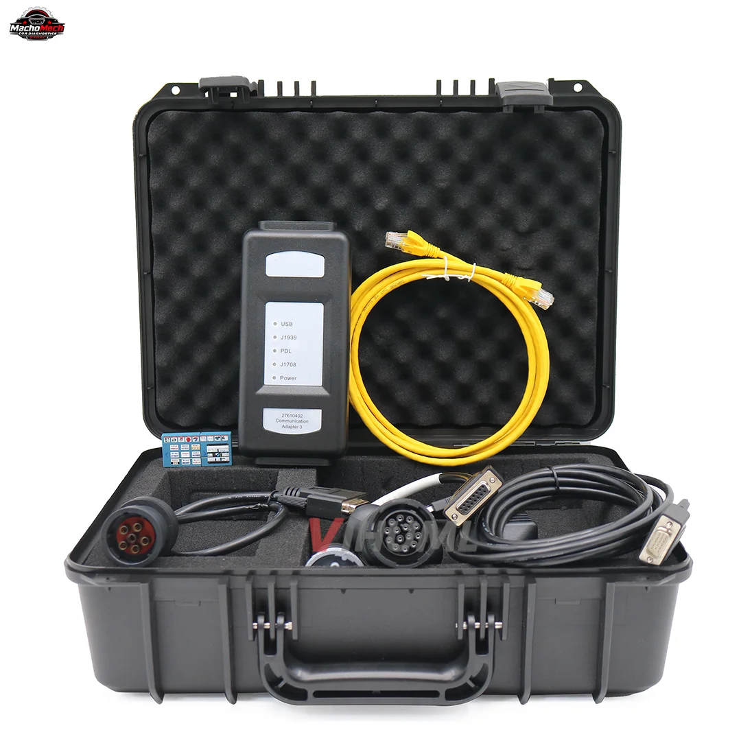 For Perkins Ethernet Version Adapter 27610402 27610401 Excavator Truck Communication Adapter 3EST Diagnostic Tool Scanner