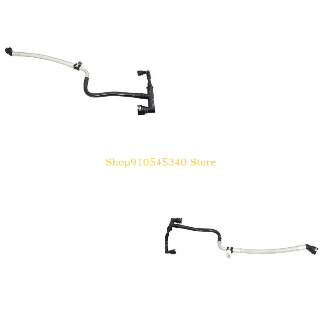 U2JA PCV Crankcase Ventilation Hose Assembly 25201384 12633792, Metal Sleeve Section, Formed Layout and End Fitting Pattern for